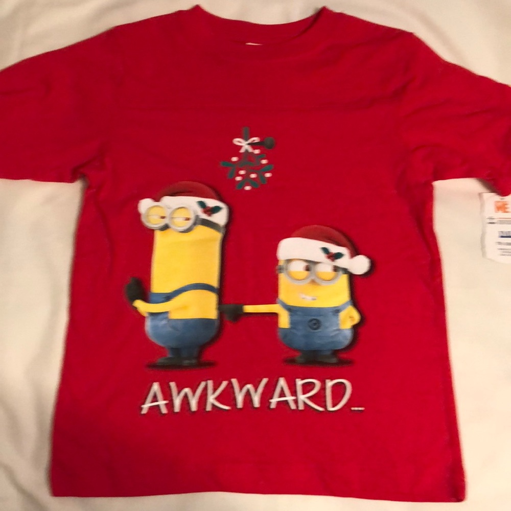 New Minions boys shirt Christmas holiday